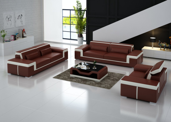 Divano 3+1+1 Set di divani Design di poltrone moderne.