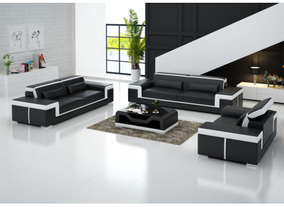 Divano 3+1+1 Set di divani Design di poltrone moderne.