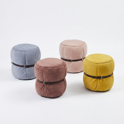 Design sgabello pouf soggiorno Design tondo moderno poggiapiedi
