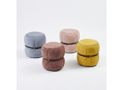 Design sgabello pouf soggiorno Design tondo moderno poggiapiedi