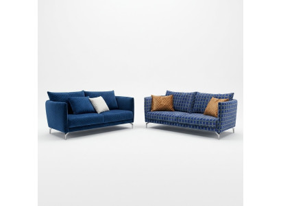 Design Imbottito Divano di lusso in tessuto divano 2 posti nuovo