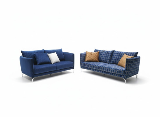 Design Divano di lusso imbottito in tessuto divano a 3 posti in velluto