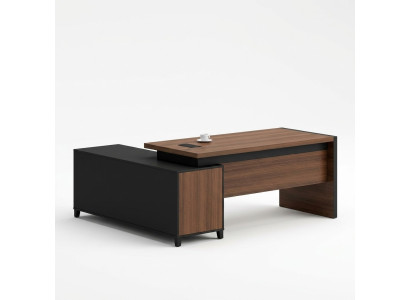 Scrivania ad angolo ufficio, arredamento stanza del capo, mobili design scrivanie ufficio.