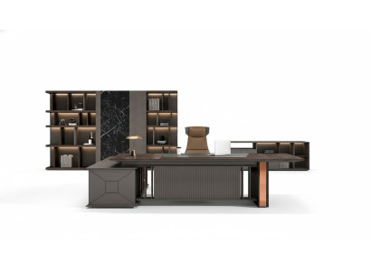 Scrivania d'angolo Arredamento ufficio Stanza del capo Mobili Design Scrivanie
