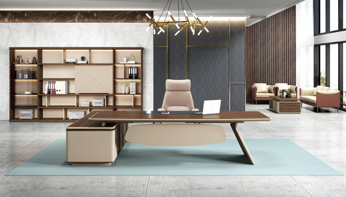Design scrivania angolare Arredamento ufficio Stanza del capo Mobili Tavolo Mobili per ufficio nuovo