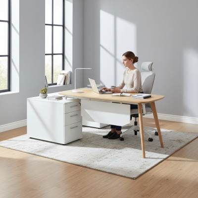Scrivania Scrivania ad angolo Tavolo per computer Scrivania da ufficio Home Office nuovo Azienda
