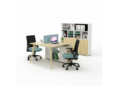Scrivania postazione di lavoro tavolo 2 postazioni contro legno scrivania mobili da ufficio