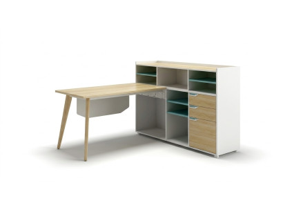 Scrivania con scaffale Arredamento per ufficio domestico Mobili Scrivania