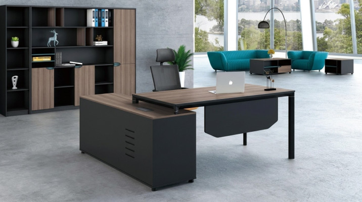 Scrivania con scaffale Arredamento per ufficio a casa Decorazione Mobili Scrivania