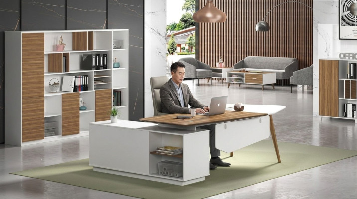 Tavolo Legno Scrivania Design moderno Tavoli Arredamento ufficio Scrivanie d'angolo