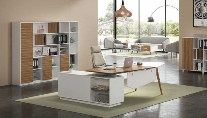 Tavolo Legno Scrivania Design moderno Tavoli Arredamento ufficio Scrivanie d'angolo