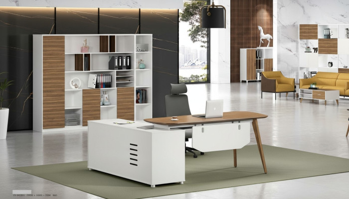 Scriveania Scrivania ad angolo Scrivania per computer Scrivania da ufficio Tavolo da lavoro Moderne