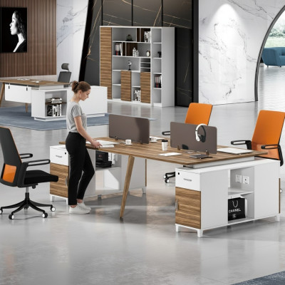 Tavolo da ufficio Arredamento Mobili Attrezzature Call center 4 postazioni di lavoro