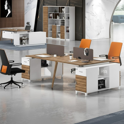 Tavolo da ufficio Arredamento Mobili Attrezzature Call center 4 postazioni di lavoro