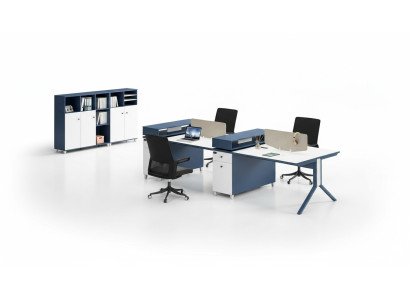 Tavolo Ufficio Mobili Arredamento Tavoli Call center Legno 4 postazioni di lavoro