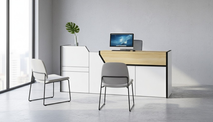 Bancone Accettazione Reception Studio Ufficio Fiera Albergo Tavoli 280x80cm