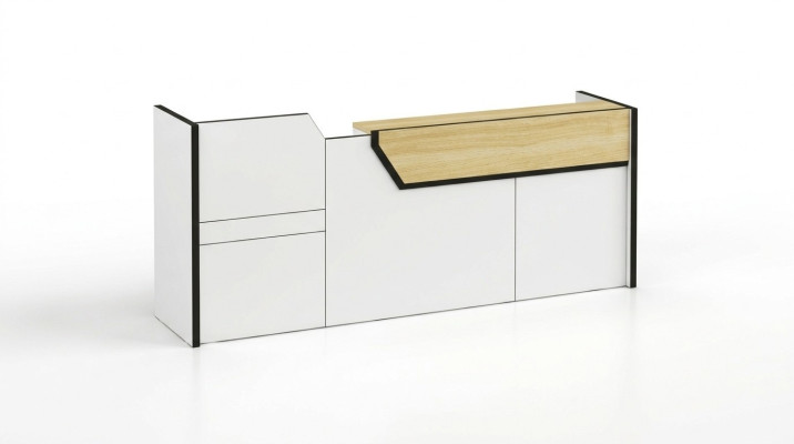 Bancone Accettazione Reception Studio Ufficio Fiera Albergo Tavoli 280x80cm