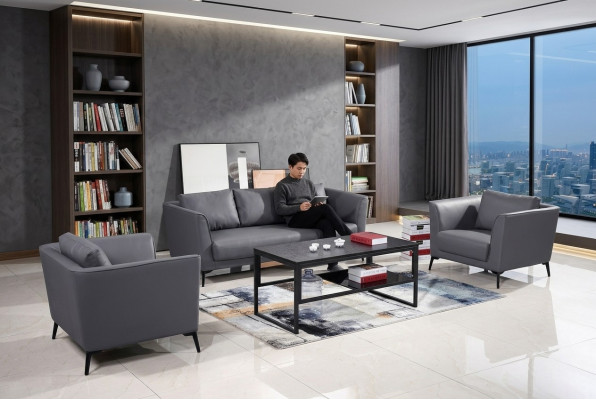 Divano in pelle Set di divani 3+1+1 Divani in pelle Set Divani imbottiti Divano Divano di design