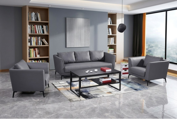 Divano in pelle Set di divani 3+1+1 Divani in pelle Set Divani imbottiti Divano Divano di design