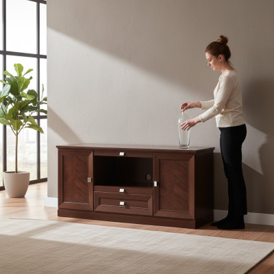 Designer RTV TV mobile console buffet side low board cabinet living room shelf luxury