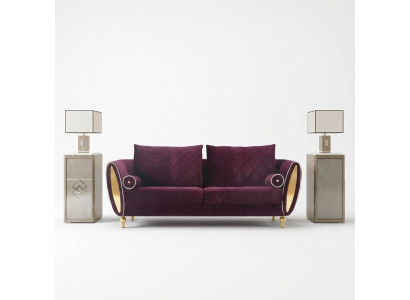 Divano 3 posti Divani Divani da salotto Set di imbottiti Design in metallo Sofà moderni