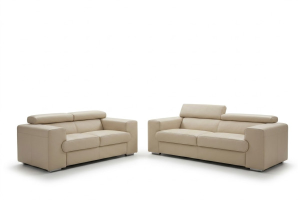 Divano in pelle Set di divani 3 +2 posti Divano Poltrona Divano divani fissi imbottiti Designersofa