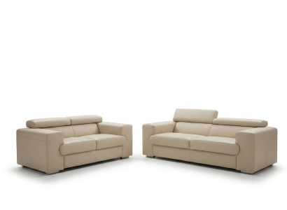 Divano in pelle Set di divani 3 +2 posti Divano Poltrona Divano divani fissi imbottiti Designersofa