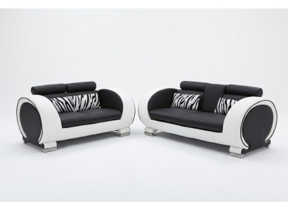 Divani design divani imbottiti 3-2 posti Set divani in pelle.