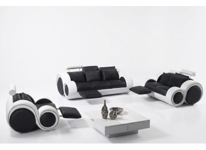 Divano 3+2+1 con funzione relax - Set di divani in pelle