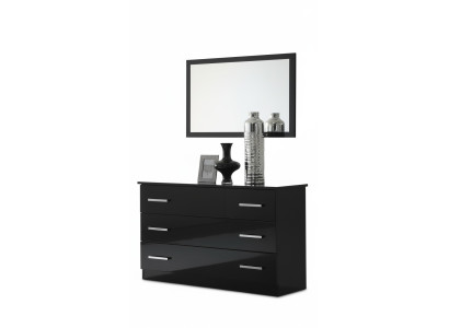Tavolo Specchio classico Comò Tavolo per il trucco Camera da letto Sgabello Set Lucido