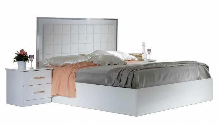 Letto 2x Comodino 3 pezzi. Camera da letto Set Design Moderno Lusso Letto Gruppo Nuovo