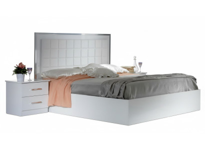 Letto 2x Comodino 3 pezzi. Camera da letto Set Design Moderno Lusso Letto Gruppo Nuovo