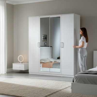 Stile classico Armadio in legno Armadio Guardaroba Armadi