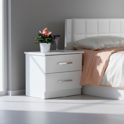 Design Tavolo Notte Consolle Metallo Lucido Tavoli Console Camera da Letto Tavolino