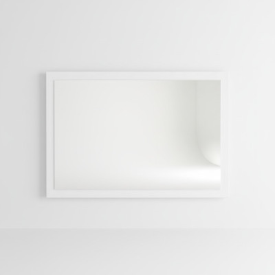 Specchio Cornice in Legno Specchio da Parete Specchio da Designer Classico 90x60 cm Cornice in Legno grande xxl
