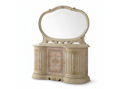 Specchio Comò Armadio Comò Mobile Sideboard Camera da letto Set Legno Stile Moderno Nuovo