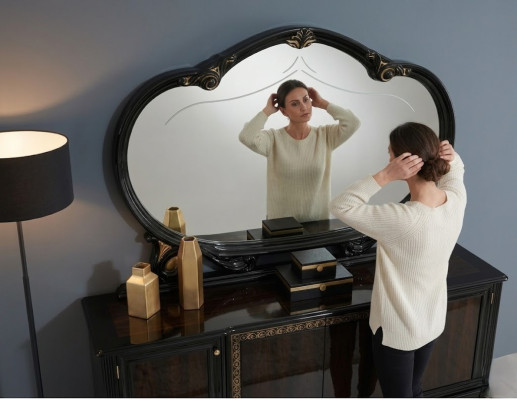 Specchio in vetro design italiano Mobili Specchio da terra Vetrina Tavolo Nuovo