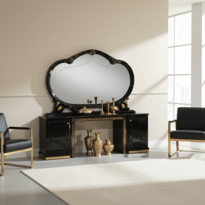 Specchio in vetro design italiano Mobili Specchio da terra Vetrina Tavolo Nuovo