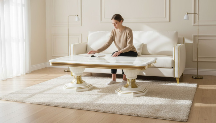 Tavolino design italiano mobili tavolo da soggiorno tavoli 130x70cm laccato lucido nuovo