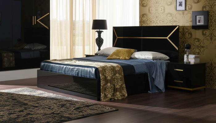 Stile classico Letti in pelle Letto matrimoniale in hotel Mobili da camera da letto moderni in legno