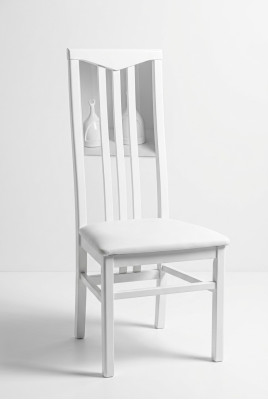 Sedia 2x Sedie da sala da pranzo Poltrona Design in legno Arredamento Sedia imbottita Made in Italy