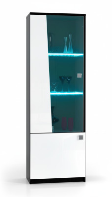 Mobile vetrina di stile moderno con vetrina in vetro per soggiorno nuovissima