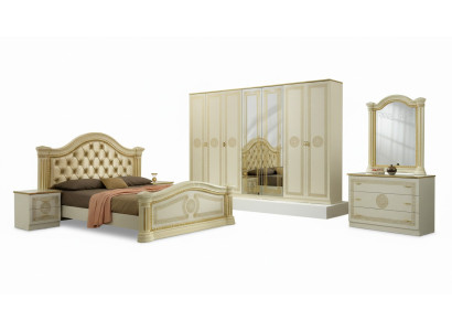 Camera da letto Letto Chesterfield Letti matrimoniali Imbottiti Chesterfield Barocco Rococò