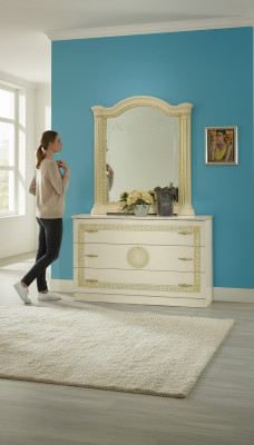 Mobile stile moderno Comò Armadio Comodini Armadi in legno Classico Made in Italy