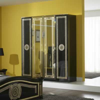 Armadio armadio elegante Made in Italy Classici armadi da camera da letto