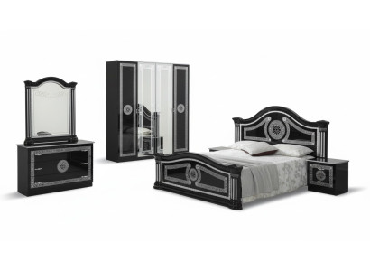 Camera da letto set completo Stile reale Letto moderno Comodino 6 pezzi. Nuovo