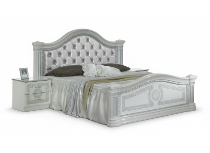 Set da camera da letto di classe 3 pezzi letto matrimoniale letti 2 comodini Chesterfield
