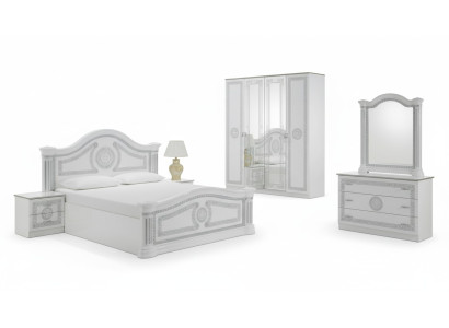 Camera da letto Set di mobili italiani Moderno di lusso 6 pezzi. Letto Letti Armadio Nuovo