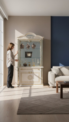 Comò Vetrina Comò Vetrine Armadio con Vetrina in Vetro Armadio Design in Vetro Armadi