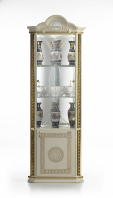 Comò Scaffale in legno Vetrina Armadio Credenza Armadi Vetrine d'angolo classiche Nuove